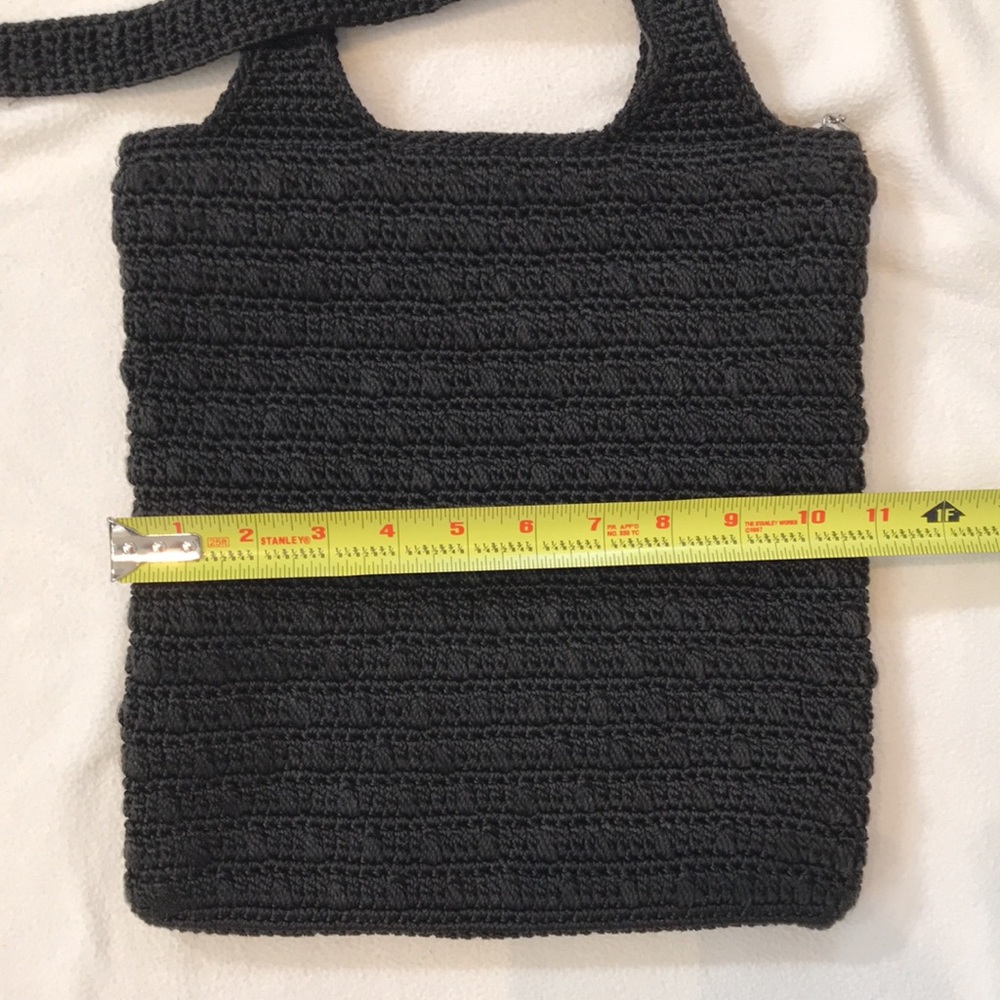 Black The Sak purse zippered top 2 straps - Picture 3 of 8